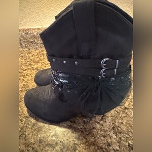 Not rated Brown Ankle Boots with Sequin Detail. New without box